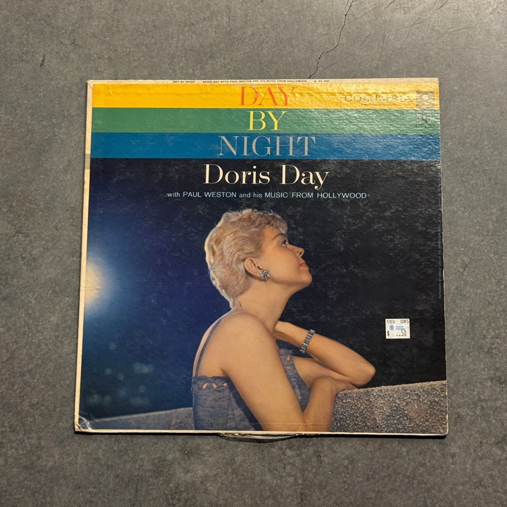 Doris Day Day By Night Vinyl LP Columbia CL 1053 Paul Weston Mono 12 Inch Record